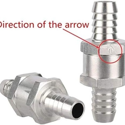 Válvula anti-retorno de retorno de combustível de alumínio