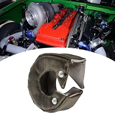 Capa do turbocompressor, cobertura de titânio Turbo Heat Shield manta barreira Turbocompressor cobertura t3 / Gt35 / Gt37 / Gt40 / Gt42