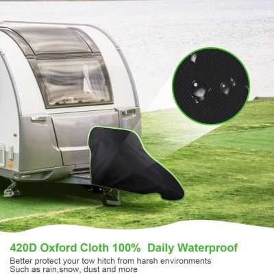 Capa para reboque de caravana cobertura, 420D impermeável 94 x 65 cm
