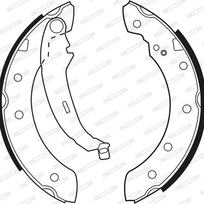 Maxilas travão mão Renault Laguna 203mm*38mm FSB519