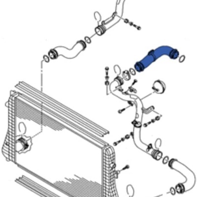 Tubo intercooler VAg 1K0145838N