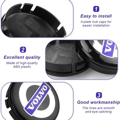Tampas centrais jantes Volvo 64mm