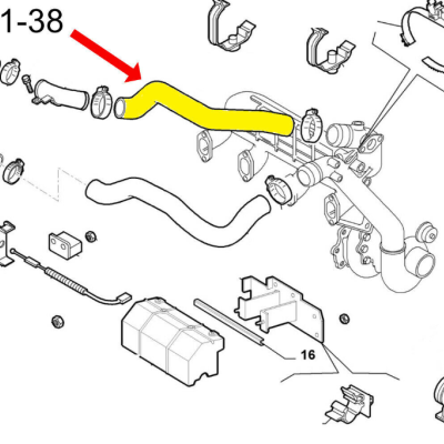 Tubo intercooler CITROEN JUMPER PEUGEOT BOXER FIAT DUCATO 2.8 JTD 1337346080
