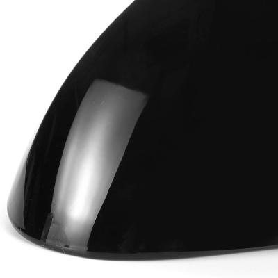 Base de suporte preta brilhante em plástico