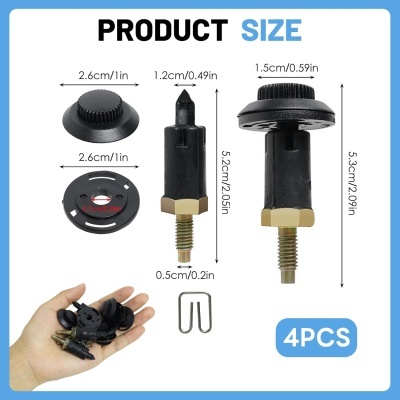 Kit parafusos e clips tampa motor Citroen Peugeot