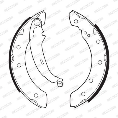 Maxilas travão mão Renault Laguna 203mm*38mm FSB519