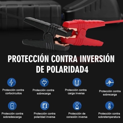 Booster bateria 1500a motores 7.0L gasolina 5.5 diesel 12v