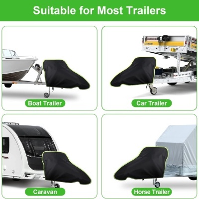 Capa para reboque de caravana cobertura, 420D impermeável 94 x 65 cm