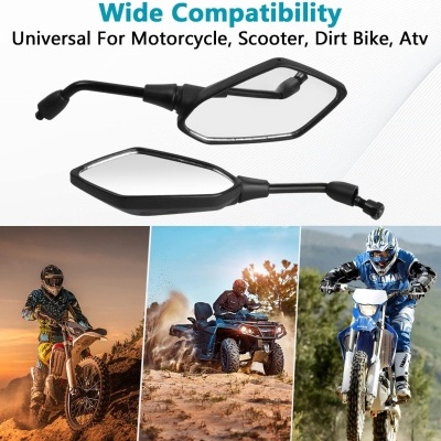 Espelhos retrovisores moto motorizada scooter homologados