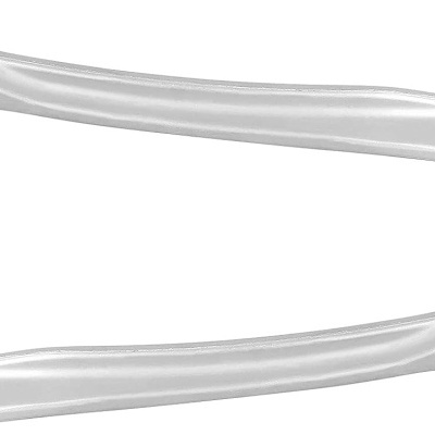 Braços de suspensão automóvel prateados com terminais pretos