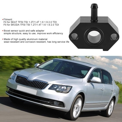 Adaptador de sensor de turbo, alumínio vácuo da torneira Turbo Boost, ajuste para TFSI TSI 1.2T / 1.4T 1.6 1.9 2.0 TDI