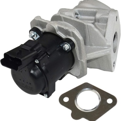 válvula EGR metálica com junta metálica em fundo branco