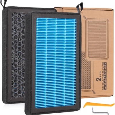 Filtro de carbono ativado ar condicionado do filtro de entrada Tesla Model 3 2016-2023