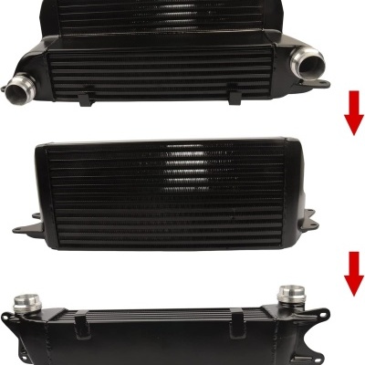 Radiador Intercooler Diesel compatível com BMW 5 E60 E61 525d 530d 535d 2004-2010, 6er E63 E64 635d 2006-2010