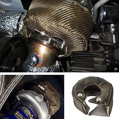 Capa do turbocompressor, cobertura de titânio Turbo Heat Shield manta barreira Turbocompressor cobertura t3 / Gt35 / Gt37 / Gt40 / Gt42