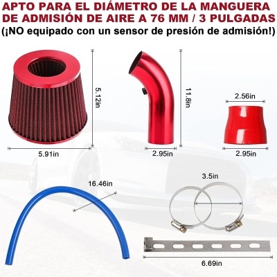 Kit Filtro cónico universal Hif low 3