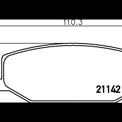 Jogo Pastilhas travão frente Suzuki SJ / Jimny