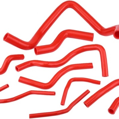 Kit tubos água silicone Honda d15 d16 SOHC EG/EK 1992-2000 vermelho