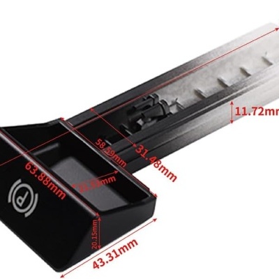 Interruptor puxador travão de mão de estacionamento esquerdo 7L6711878F Touareg