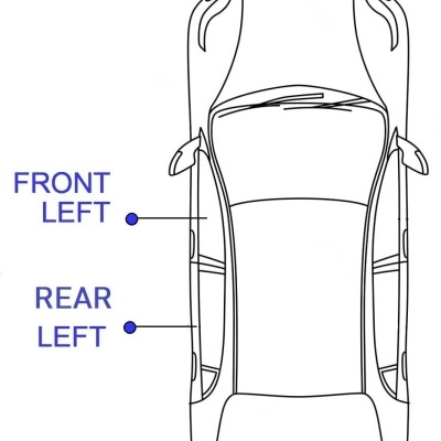 Clip fechadura compatível com BMW Série 3, E90, E91, E92, E93 - Porta dianteira ou traseira