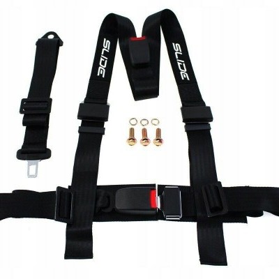 Cintos Segurança Competição 3 pontos Slide Vermelho Verde ou Preto