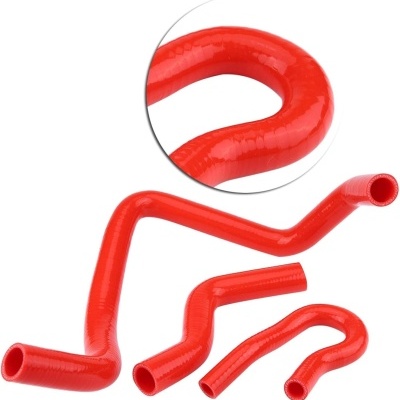 Kit tubos água silicone Honda d15 d16 SOHC EG/EK 1992-2000 vermelho