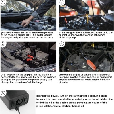 Bomba extração oleo 12v 80w