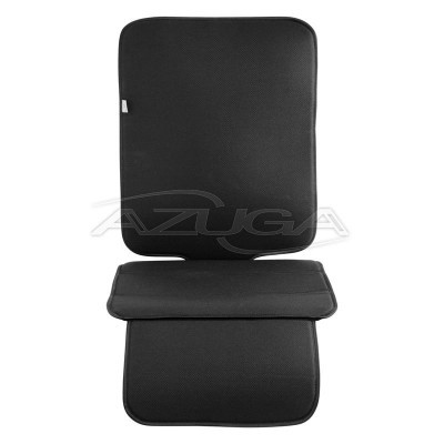 Conjunto de almofadas pretas para assento e encosto