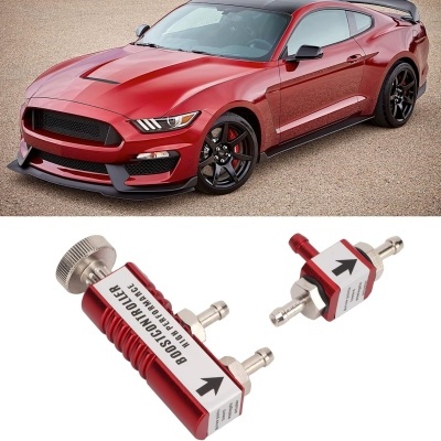 kit de controlador Turbo Boost manual liga de alumínio 1-30 psi ajuste universal ajustável (vermelho)
