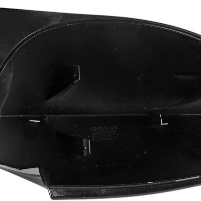 Espelho retrovisor lateral automóvel preto sem vidro, com suporte interno