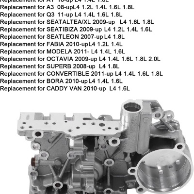 kit de reparação da válvula de transmissão peça sobresselente para SEAT LEON 2007-Up L4 1,8L 0AM DSG DQ200