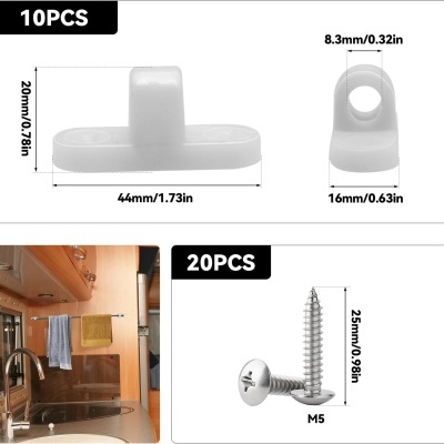 Conjunto de 10 ilhoses para toldos para carnaval e caravana com 20 parafusos