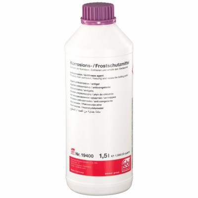 Anticongelante concentrado G12 Febi 1.5L 19400 cor Roxo Anticongelante concentrado G12 Febi 1.5L 19400 cor Roxo