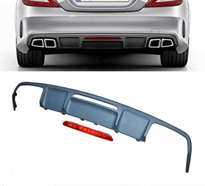 Difusor traseiro Mercedes CLS W218 com stop incluido Difusor traseiro Mercedes CLS W218 com stop incluido