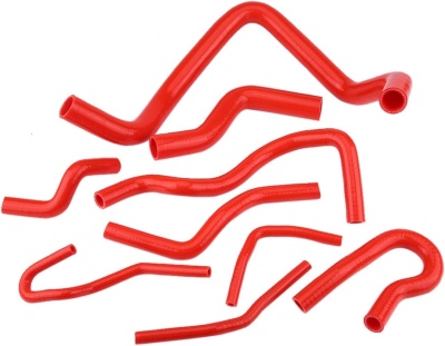 Kit tubos água silicone Honda d15 d16 SOHC EG/EK 1992-2000 vermelho