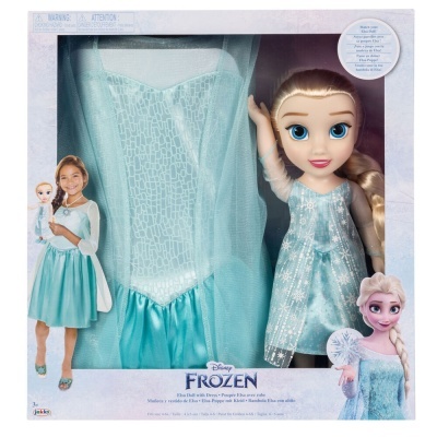 Conjunto Boneca Elsa + disfarce - FROZEN