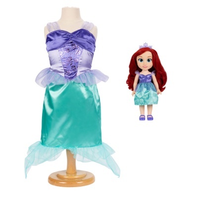 Conjunto Boneca Ariel + disfarce - A PEQUENA SEREIA