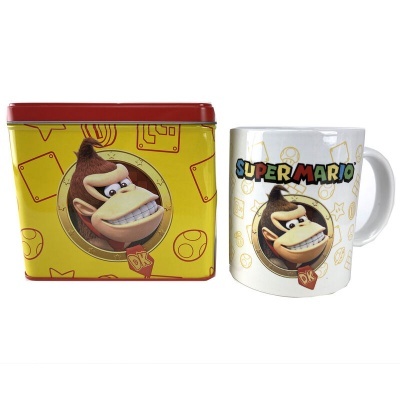 Conjunto Caneca + Mealheiro Donkey Kong Super Mario Bros