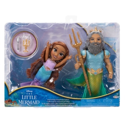 Boneca Ariel + Tritão - A Pequena Sereia Nova Versão Disney