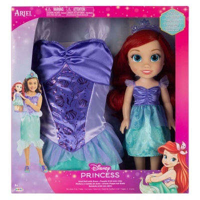 Conjunto Boneca Ariel + disfarce - A PEQUENA SEREIA