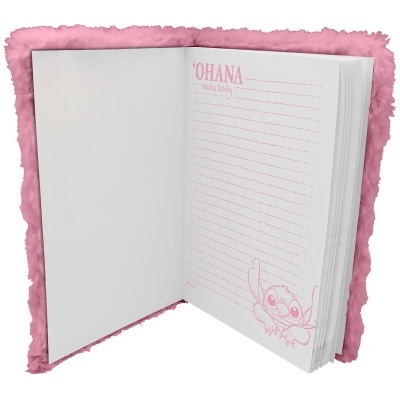 Caderno + Conjunto de Canetas e livro Stitch