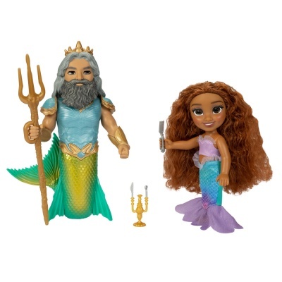 Boneca Ariel + Tritão - A Pequena Sereia Nova Versão Disney