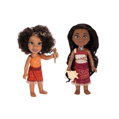 2 Bonecas  Loto e Vaiana 2 - 15cm