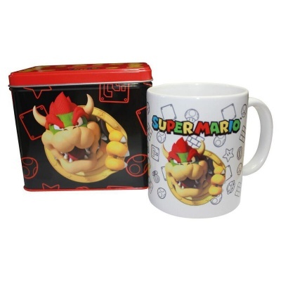 Conjunto Caneca + Mealheiro Bowser Super Mario Bros