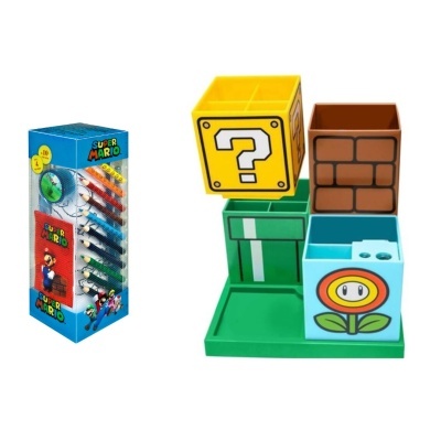 Conjunto Papelaria Super Mario