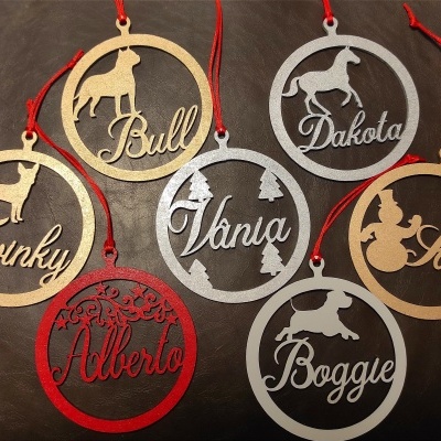 Bolas de Natal com Nome