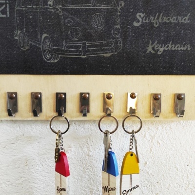 Custom Surfboard Keychain