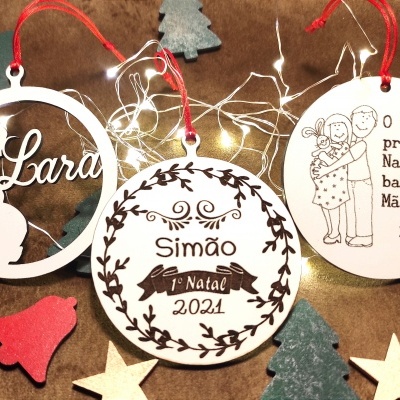 Bolas de Natal com Nome