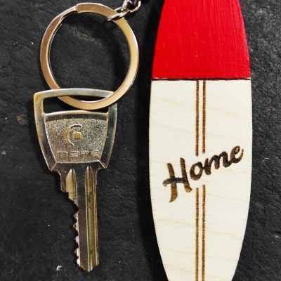 Custom Surfboard Keychain