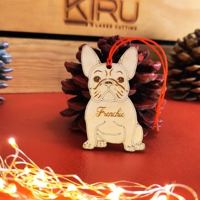 Ornamento "Bulldog Francês" Personalizado
